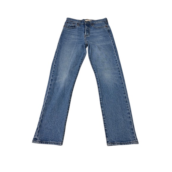 Levi's Denim - Levi's‎ Premium Big E Wedgie Straight Jeans Women's 25X28 Medium Wash Button Fly